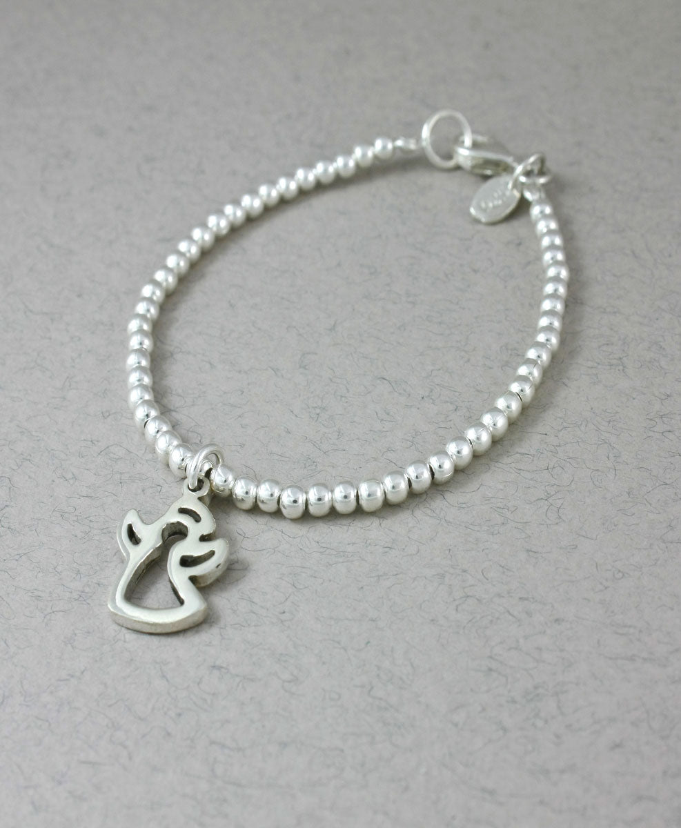 Pulsera Bolitas Broche Dije Angelito