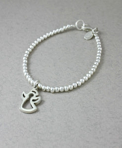 Pulsera Bolitas Broche Dije Angelito