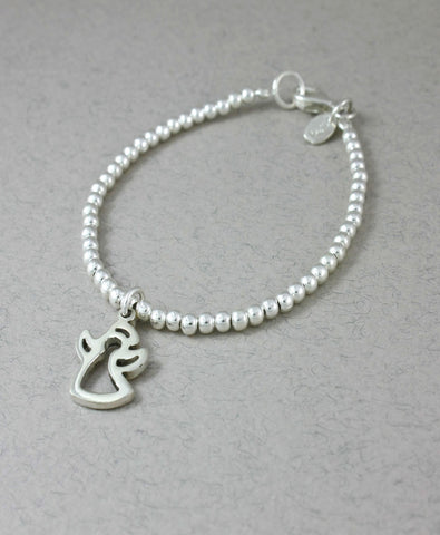 Pulsera Bolitas Broche Dije Angelito