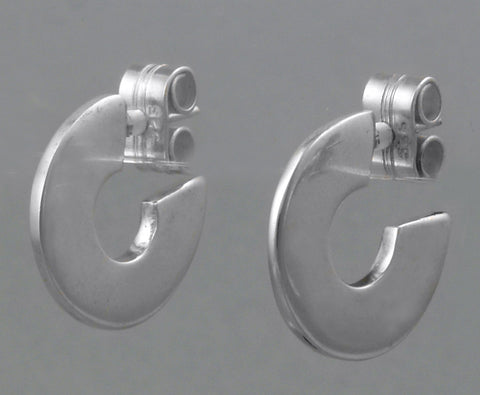 Arete Argollas Planas Plata