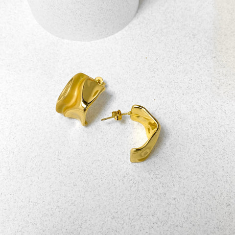 Arete Acero Argolla Plana Satin