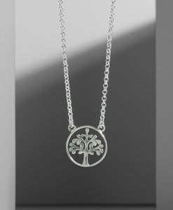 Collar Cadenita Arbol de la Vida Calado