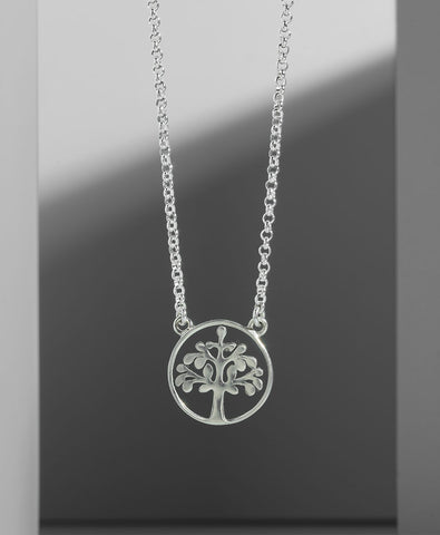 Collar Cadenita Árbol de la Vida Calado