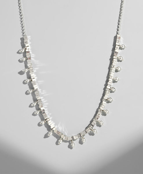 Collar Conchitas Cubitos Bolitas