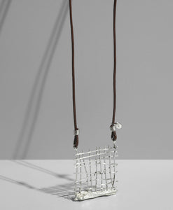 Collar Cuero Rejilla Grande