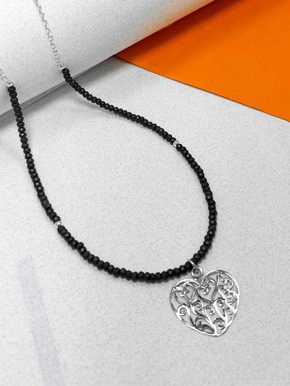 Collar Cadenita Piedras Centrales Dije