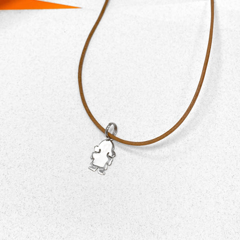Collar Cuero Dije Niña