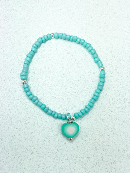 Pulsera Cristales Elástica Niña Dije Piedra