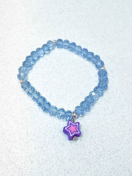 Pulsera Cristales Elástica Niña Dije Piedra