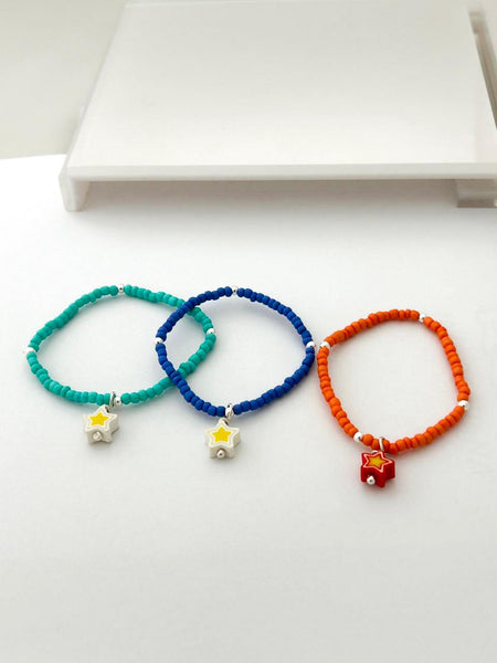 Pulsera Cristales Elástica Niña Dije Piedra