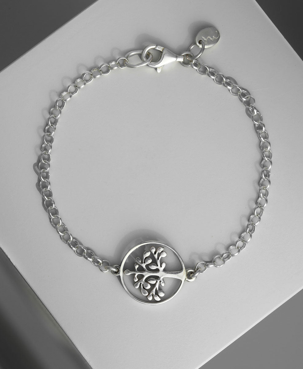 Pulsera Cadenita Arbol De La Vida Calado