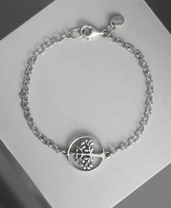 Pulsera Cadenita Arbol De La Vida Calado