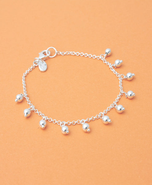 Pulsera Cadenita Bolitas Usa