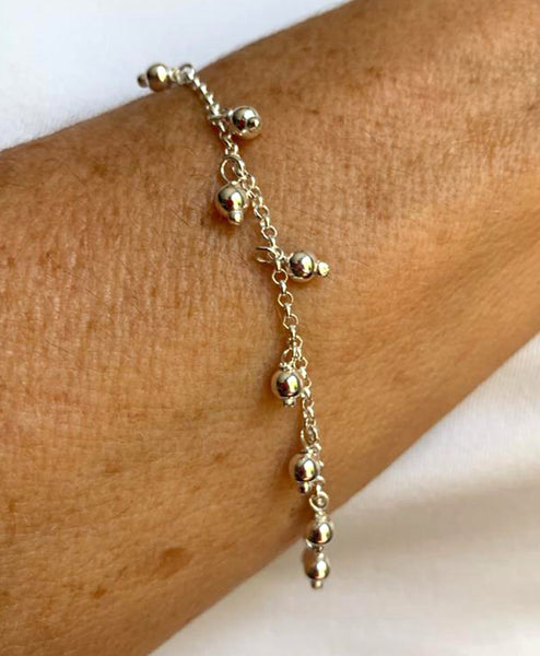 Pulsera Cadenita Bolitas Usa