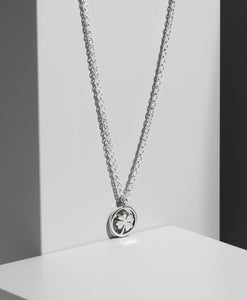 Collar Cadenita Circulo Trebol