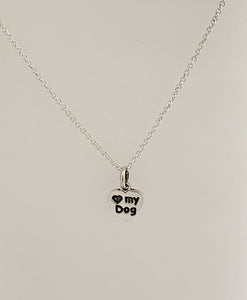 Collar Cadenita Plaquita Huella Perro