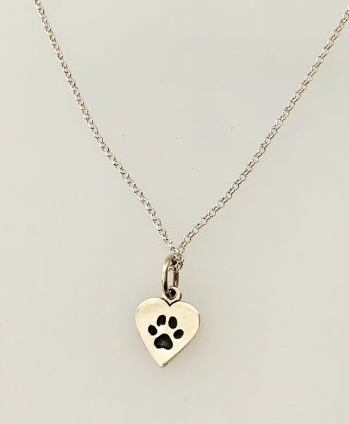 Collar Cadenita Plaquita Huella Gato
