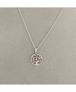 Collar Cadenita Arbol de la Vida Circulo