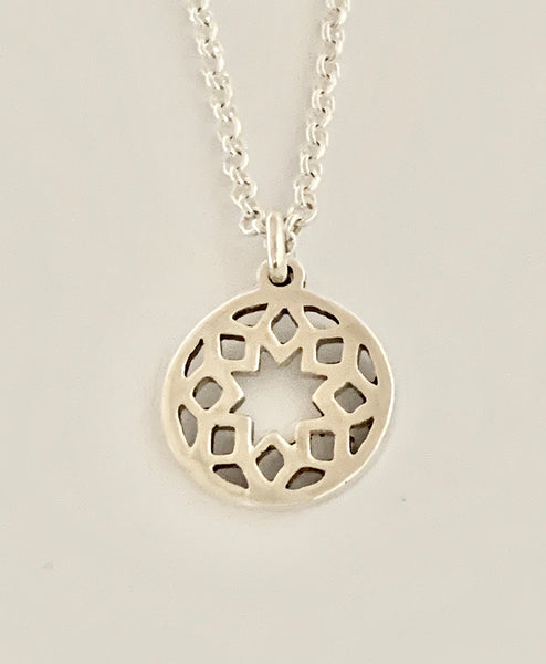 Collar Cadenita Circulo Mandala