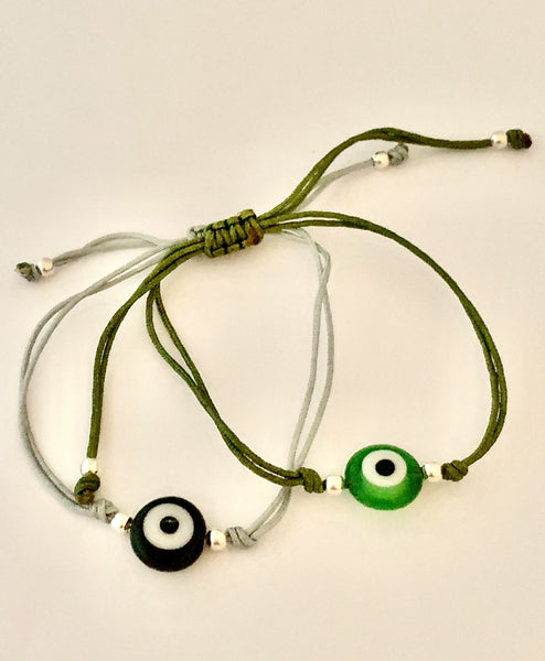 Pulsera Tejida Hilo Piedra