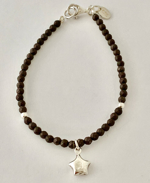 Pulsera Piedritas Dije Plata