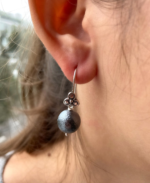 Arete Trebolin Colgante Piedra