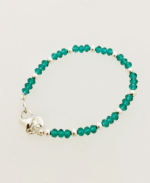 Pulsera Bolitas Usa Trio Piedritas