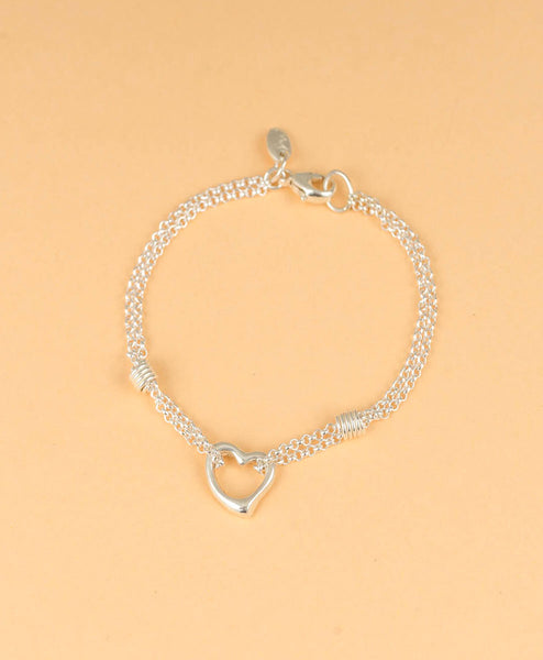 Pulsera Cadenita Corazón Ti