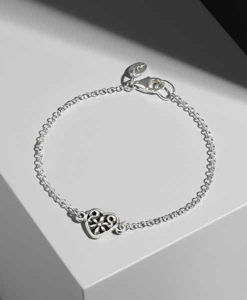 Pulsera Cadenita Corazoncito Labrado