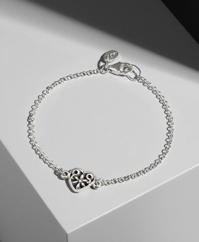 Pulsera Cadenita Corazoncito Labrado