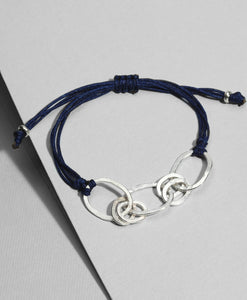 Pulsera Tejida Hilo Argollas Pk