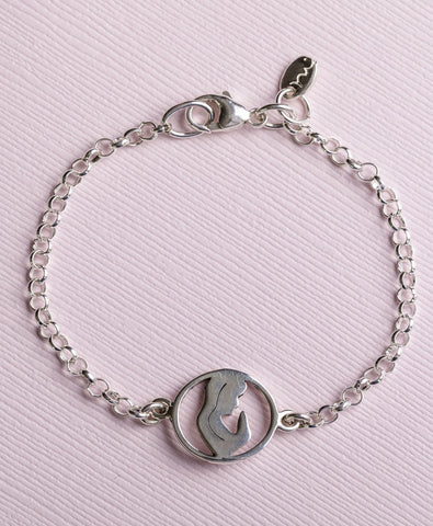 Pulsera Cadenita Circulo Virgen Perfil