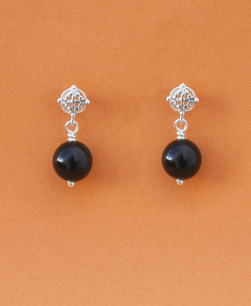 Arete Media Bola Labrada Piedra
