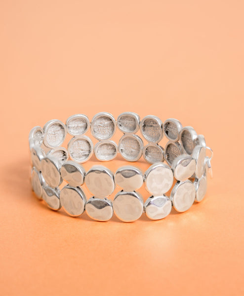 Pulsera Chapitas Doble