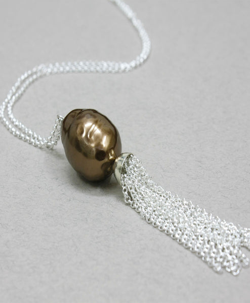 Collar Claro Largo Piedra