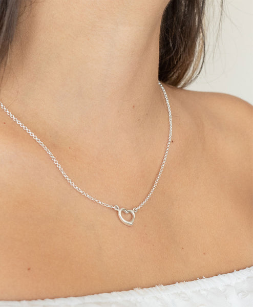 Collar Cadenita Corazón Ti