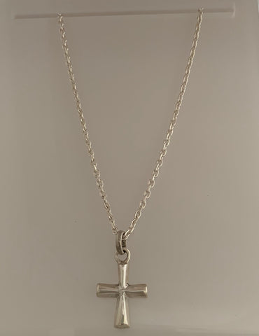 Collar Cadenita Cruz Ochi Grande Simple